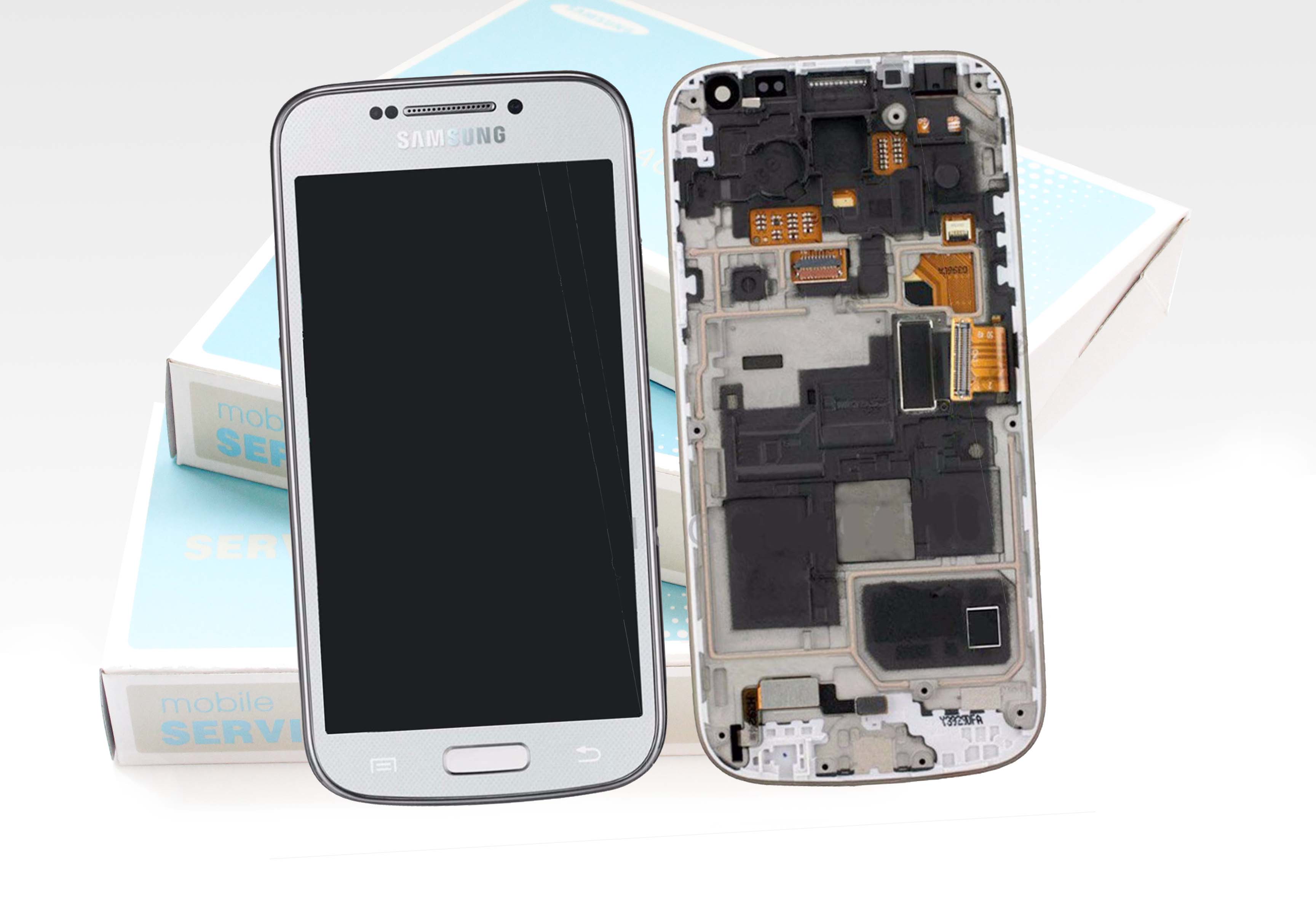 Original SAMSUNG Galaxy S4 Mini Weiss i9195 LCD Display