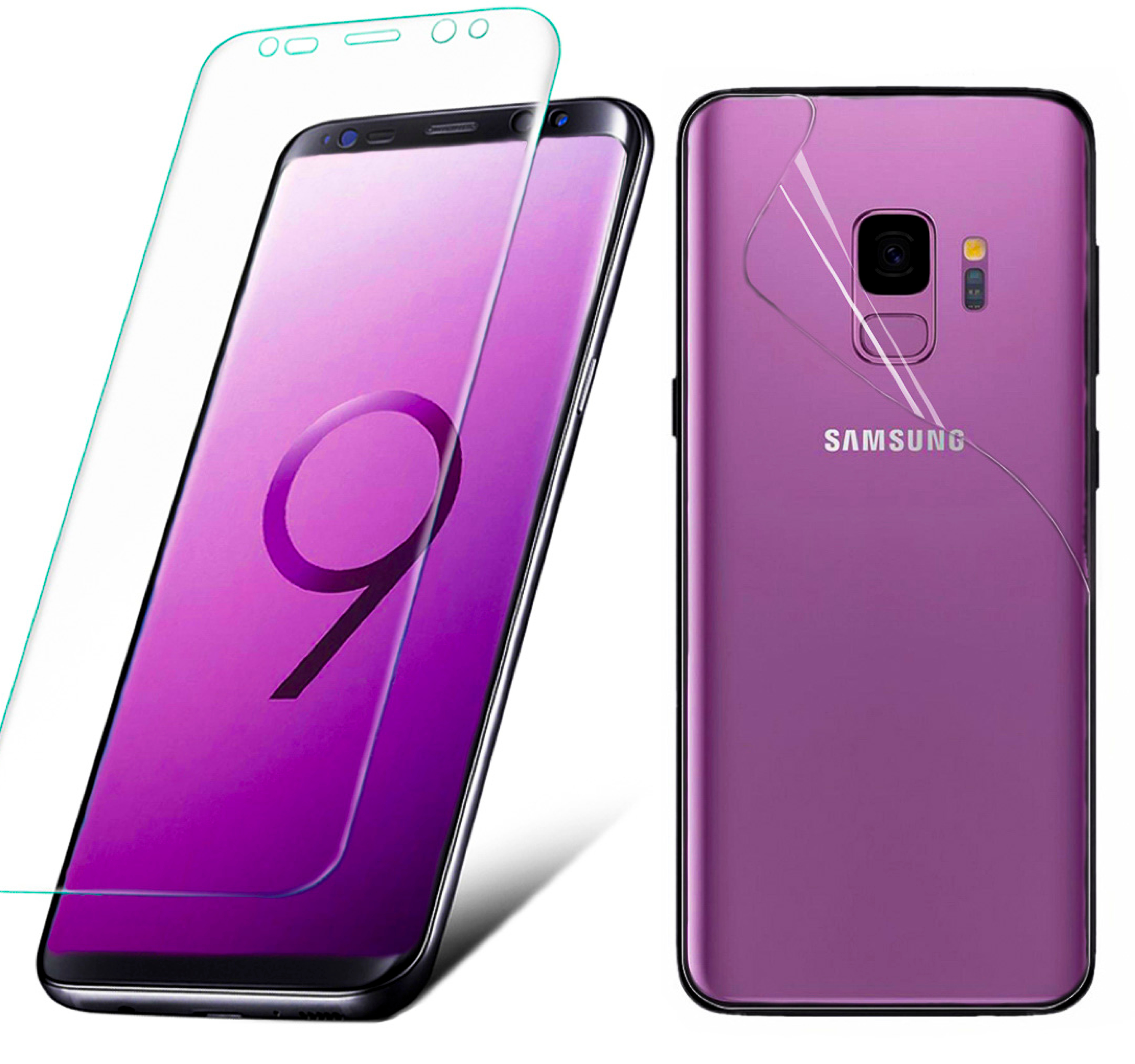 Samsung Galaxy S9 PLUS 3D FULL COVER Glas Folie VORDER